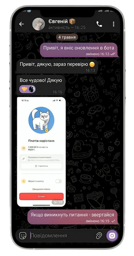 Telegram bot developer